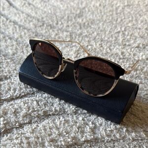 WARBY PARKER stylish Black and Gold Sunglasses